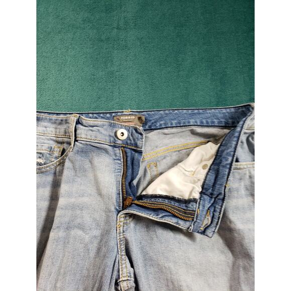 Torrid Jeans Sz 10 Womens Blue Stretch Pants Mid Rise Ladies Crop Boyfriend - Picture 5 of 12